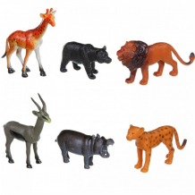 Купить bondibon набор животных ребятам о зверятах дикие животные 5 дюймов 6 шт. вв1609
