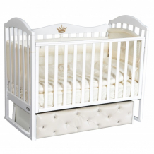 Купить детская кроватка bellini silvia premium мягкий фасад, автостенка, ящик (универсальный маятник) 215