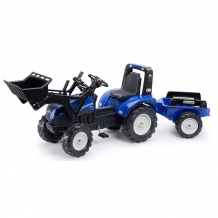 Купить falk трактор-экскаватор педальный с ковшом и прицепом fal 3090m