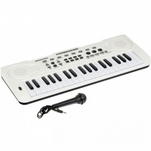 Купить музыкальный инструмент bondibon синтезатор клавишник с микрофоном 37 клавиш вв4947