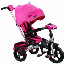 Купить трехколесный велосипед moby kids new leader 360° 12x10 air car, цвет: розовый ( id 10459658 )