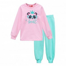 Купить пижама джемпер/брюки let's go, цвет: розовый/зеленый ( id 11554228 )