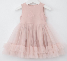 Купить trendyco kids платье трикотажное с гипюром тк562 тк562