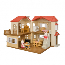 Купить sylvanian families набор большой дом со светом с шоколадными кроликами 5383