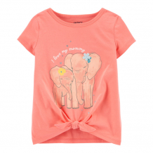 Купить carter's футболка для девочки со слонами 1k486310
