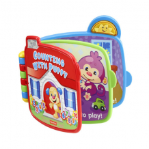 Купить mattel fisher-price cjw66 фишер прайс книжка &quot;считаем с ученым щенком&quot;