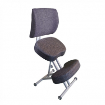 Олимп Коленный стул со спинкой и повышенной мягкостью СК2-2 (серый корпус) СК2-2