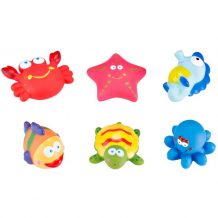 Купить roxy-kids rrt-811-2 набор игрушек для ванной &quot;морские обитатели&quot;,6 шт