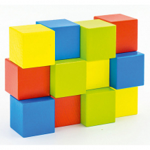 Купить набор alatoys "кубики" деревянный окрашенный, 12 шт. в наборе, 4 цвета ( id 11928504 )