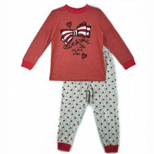 Купить пижама джемпер/брюки mirdada, цвет: красный/серый ( id 11909572 )