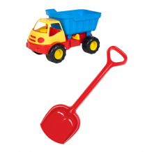 Купить тебе-игрушка детский игровой набор для песочницы: автомобиль самосвал active + лопатка 50 см 15-52