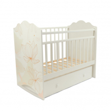 Купить детская кроватка sweet baby beatrice с ящиком (колесо-качалка) 426685