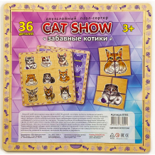 Купить двухслойный пазл-сортер нескучные игры cat show "забавные котики", 36 элементов ( id 16778717 )