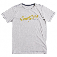 Купить футболка детская quiksilver waveyglazeyouth snow white heather серый ( id 1201632 )