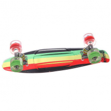 Купить скейт мини круизер sunset rasta grip complete rasta stripe deck r/y/g red/green wheels 6 x 22 (56 см) красный,черный,зеленый,желтый ( id 1126050 )