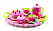 Купить деревянная игрушка djeco набор для ролевых игр чайная вечеринка лили 06639