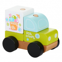 Купить деревянная игрушка cubika машинка-конструктор экспресс-мороженное lm-8 (5 деталей) 13173c
