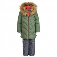 Купить комплект куртка/полукомбинезон oldos, цвет: зеленый/розовый ( id 11654938 )