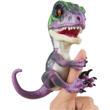 Купить интерактивный динозавр wowwee fingerlings, 12 см (фиолетовый с темно-зеленым) ( id 8265872 )