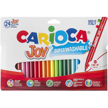 Купить набор фломастеров carioca joy, 24 цв., в картонном конверте с европодвесом ( id 7340766 )