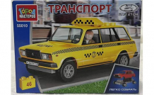 Купить конструктор город мастеров lada-2104 такси (46 деталей) 55010-cy