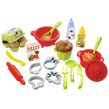 Купить ecoiffier 2617s набор посудки с продуктами - 26 предметов