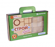 Купить деревянная игрушка пелси набор постройка мини 28 элементов к696
