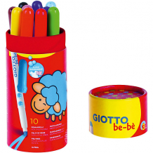 Купить фломастеры с толстым стержнем giotto bebe' jmbo fibre pens, 10 цветов ( id 11062655 )