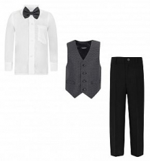 Купить комплект брюки/жилет/рубашка/галстук-бабочка rodeng, цвет: черный ( id 341673 )