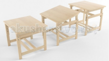 Купить русские-игрушки растущая стол-парта деревянная покрыта лаком 8010