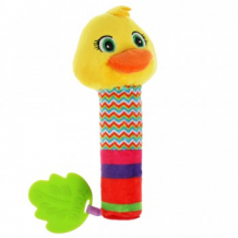 Купить текстильная игрушка погремушка-пищалка "утка" с прорезывателем умка умка 997282407