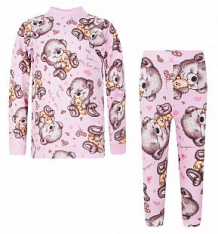 Пижама джемпер/брюки Мелонс, цвет: розовый ( ID 7133047 )