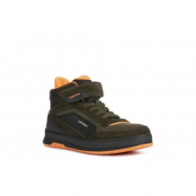 Купить ботинки зимние geox astuto, хаки, черный, оранжевый mothercare 997269361