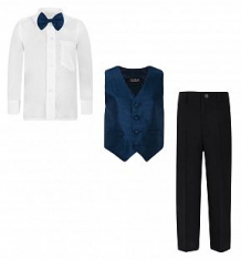 Комплект сорочка/бабочка/жилет/брюки Rodeng, цвет: серый ( ID 425084 )