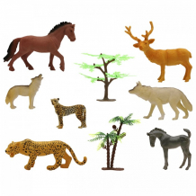 Купить zooграфия игровой набор животные с картой обитания 8 шт. 200662229 200662229