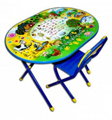Купить набор детской мебели дэми веселая ферма, цвет: синий/желтый ( id 204627 )