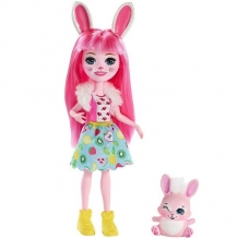 Купить mattel enchantimals fxm73 кукла с питомцем кролик бри