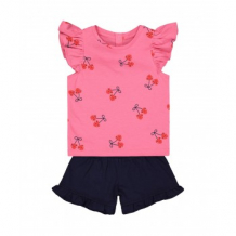 Купить футболка "вишенки" и шорты в комплекте, темно-синий, розовый mothercare 4188757
