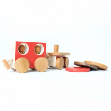 Купить деревянная игрушка букашка набор вагонов (2 шт) buk.1.4.10