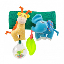 Купить развивающая игрушка chicco на коляску жираф и слоник 00010060000000