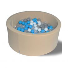 Купить сухой бассейн hotenok "брызги на песке" 40 см, 200 шариков ( id 9633848 )