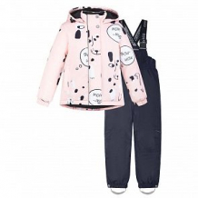 Купить комплект куртка/полукомбинезон crockid, цвет: розовый/серый ( id 11136278 )