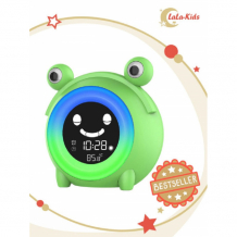Купить часы lala-kids будильник электронный лягушонок с ночником и тренировкой сна llk004820зеленый
