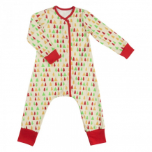 Купить bambinizon пижама-комбинезон на кнопках елочки пнк-ел