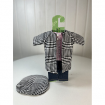 Купить tukitu комплект одежды для кукол весна-осень (пальто, водолазка, джинсы, берет) 40 см 25