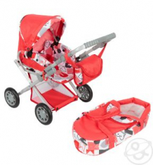 Купить коляска для кукол wakart магда красная, 40 х 60 х 65 см ( id 10041621 )