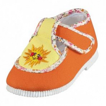 Купить туфли текстильные топ-топ, цвет: оранжевый ( id 12506890 )