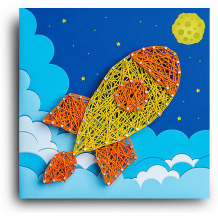 Купить набор для творчества string art lab ракета, 19х19 см ( id 16177380 )