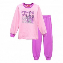Купить пижама джемпер/брюки let's go, цвет: розовый/фиолетовый ( id 11554510 )