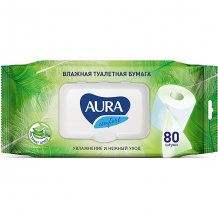 Купить влажная бумага туалетная aura ultra comfort с алоэ, 80 шт ( id 16213539 )